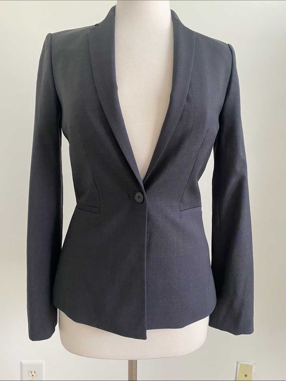 Antonio Melani Wool One Button Womens Blazer Size 0 Like New